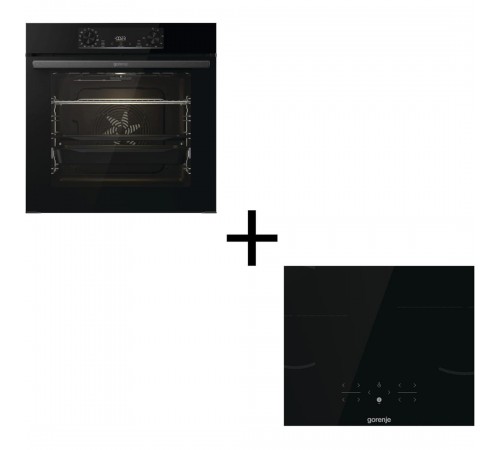 Вбудований комплект Варильна поверхня Gorenje GI6401B + Духова шафа Gorenje BOS6737E06BG