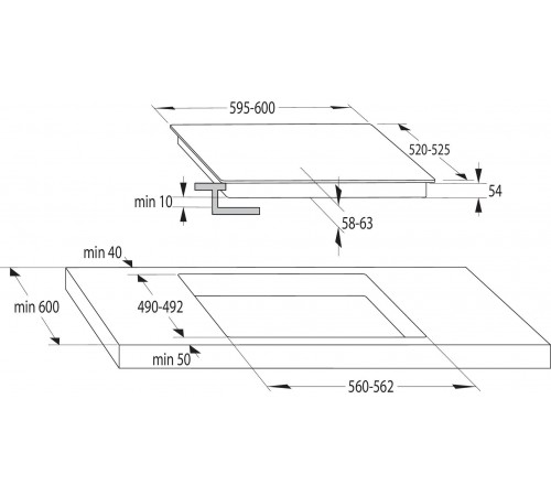 Вбудований комплект Варильна поверхня Gorenje GI6401B + Духова шафа Gorenje BOS6737E06BG