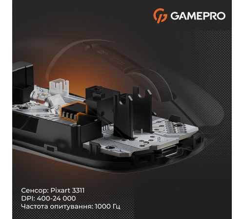 Миша бездротова GamePro Genesis Ranker Black (GM012B)