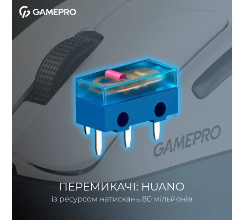 Миша бездротова GamePro Asgard Surt White (GM017W)