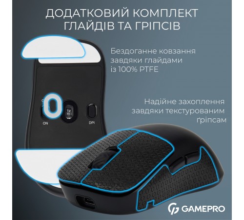 Миша бездротова GamePro Asgard Loki Black (GM022B)