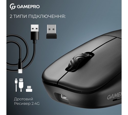 Миша бездротова GamePro Asgard Loki Black (GM022B)