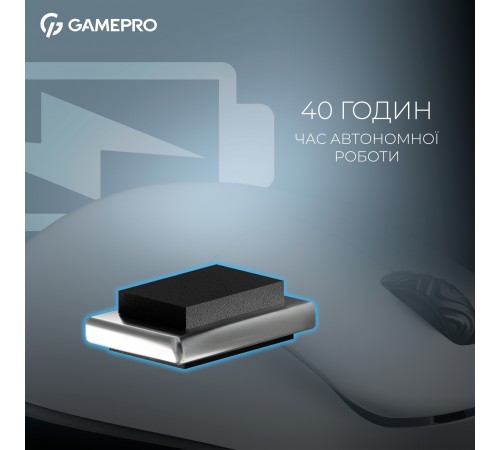 Миша бездротова GamePro Asgard Loki White (GM022W)
