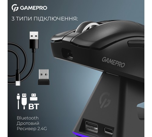 Миша бездротова GamePro Asgard Thor Black (GM023B)