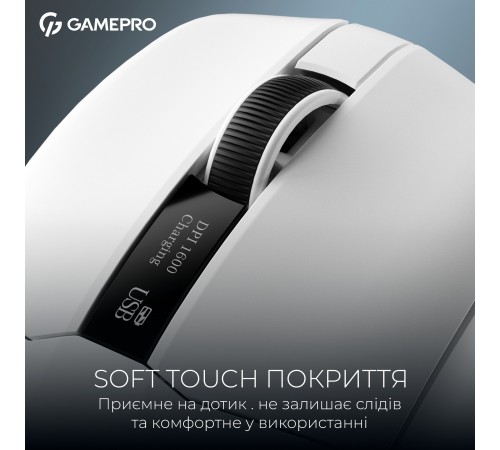 Миша бездротова GamePro Asgard Thor White (GM023W)