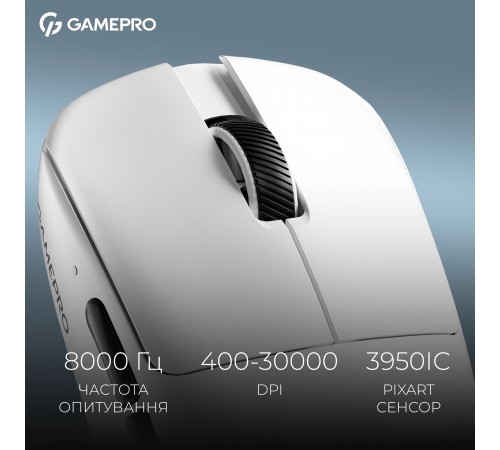 Миша бездротова GamePro Asgard Odin White (GM035W)