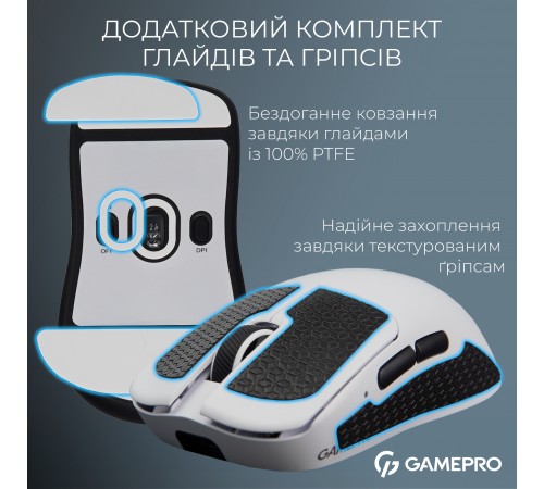 Миша бездротова GamePro Asgard Odin White (GM035W)