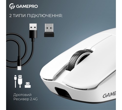 Миша бездротова GamePro Asgard Odin White (GM035W)