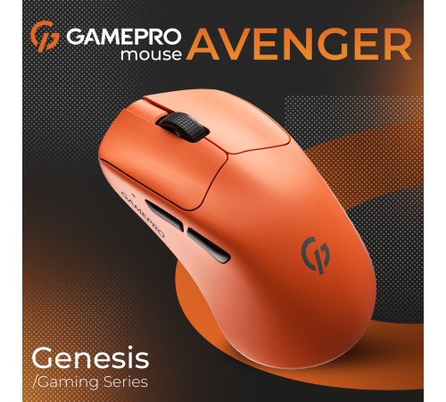 Миша бездротова GamePro Genesis Avenger Orange (GM096O)