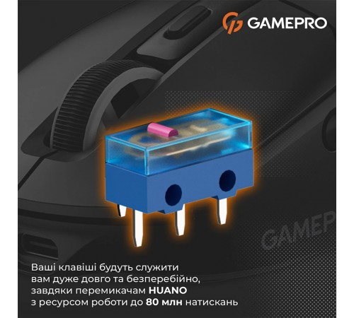 Миша бездротова GamePro Genesis Airmaster Black (GM167B)