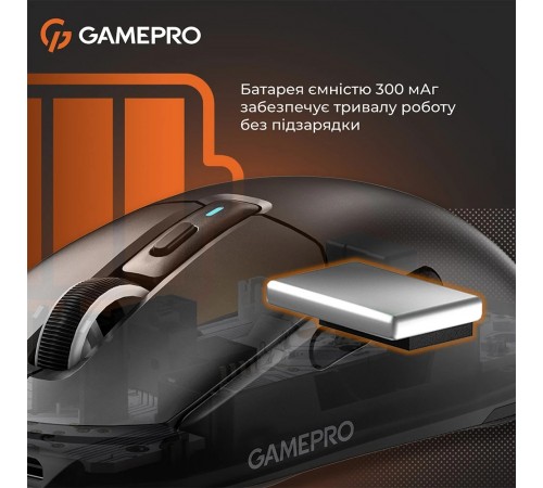 Миша бездротова GamePro Genesis Airmaster Black (GM167B)