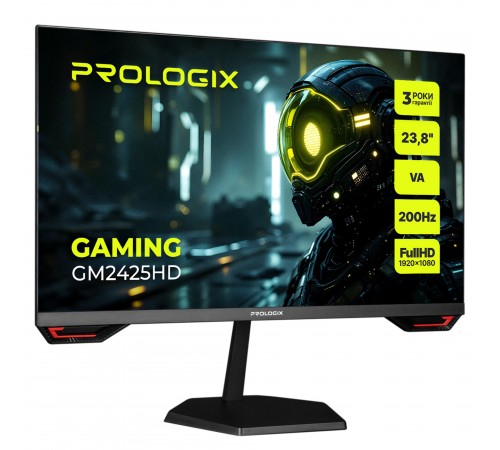 Монітор Prologix Gaming 23.8" GM2425HD VA Black 200Hz