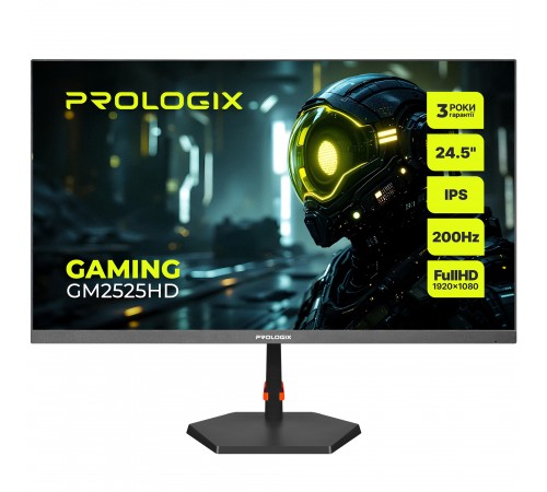 Монітор Prologix Gaming 24.5" GM2525HD IPS Black 200Hz Монітор Prologix Gaming 24.5" GM2525HD IPS Black 200Hz