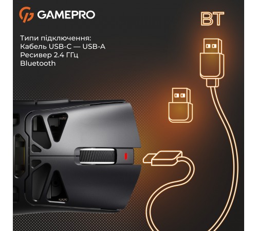 Миша бездротова GamePro Genesis Spider (GM870B)