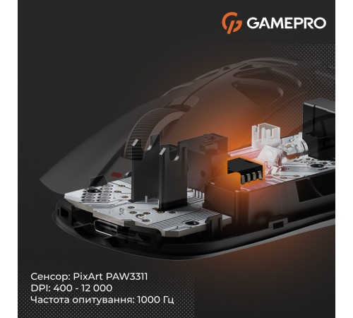 Миша бездротова GamePro Genesis Spider (GM870B)