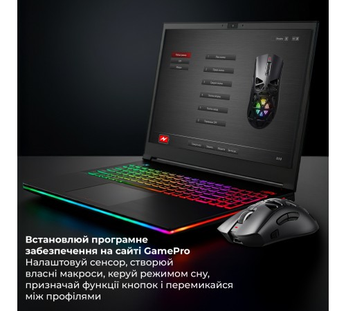 Миша бездротова GamePro Genesis Spider (GM870B)