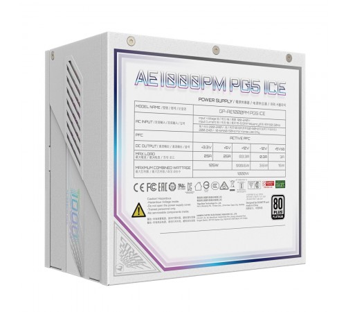 Блок живлення Gigabyte 1000W GP-AE1000PM PG5 ICE Блок живлення Gigabyte 1000W GP-AE1000PM PG5 ICE