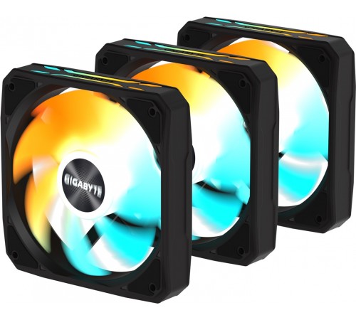 Вентилятор Gigabyte EZ Chain Fan 120 3-Pack Black (GP-GBT EZFAN1203)