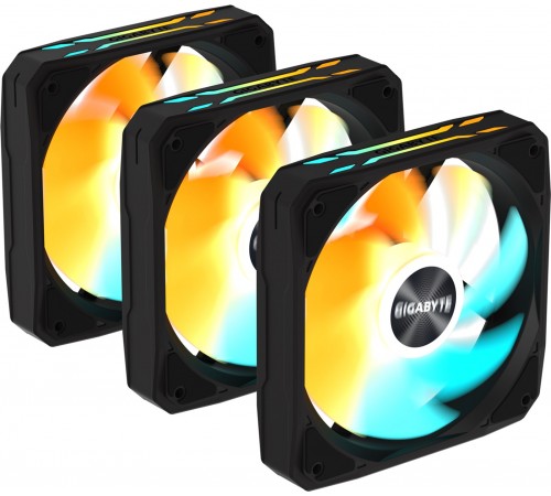 Вентилятор Gigabyte EZ Chain Fan 120 3-Pack Black (GP-GBT EZFAN1203)