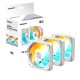 Вентилятор Gigabyte EZ Chain Fan 120 Ice 3-Pack White (GP-GBT EZFAN1203 ICE)