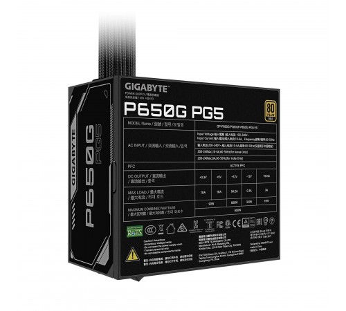Блок живлення Gigabyte GP-P650G PG5 650W