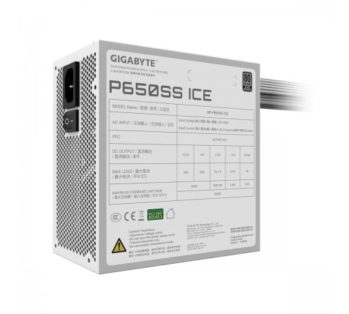 Блок живлення Gigabyte GP-P650SS ICE 650W Блок живлення Gigabyte GP-P650SS ICE 650W