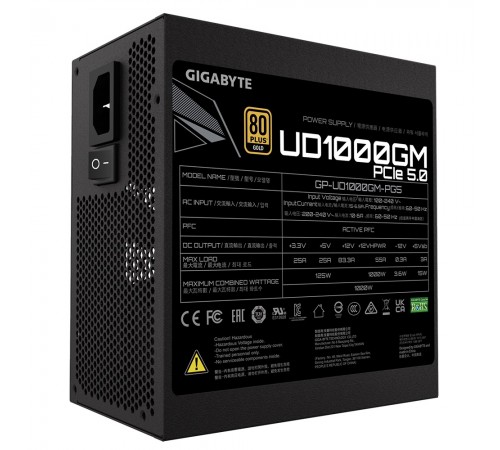 Блок живлення Gigabyte 1000W GP-UD1000GM PG5 Блок живлення Gigabyte 1000W GP-UD1000GM PG5