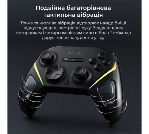 Геймпад Ajazz GP100 RGB Black