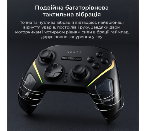 Геймпад Ajazz GP100S RGB Black