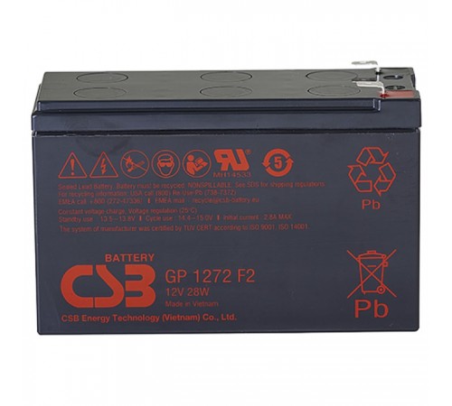 Акумуляторна батарея CSB 12V 7.2AH (GP1272, 28W) AGM