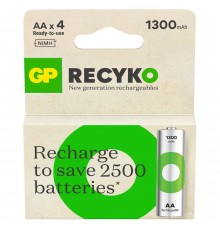 Акумулятори GP Recyko AA/HR06 NI-MH 1300 mAh BL 4 шт