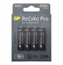 Акумулятори GP Recyko Pro 2000 (GP210AAHCB-2EB4) AA/HR06 NI-MH 2000 mAh BL 4 шт