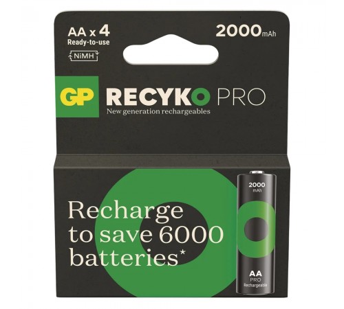 Акумулятори GP Recyko Pro AA/HR06 NI-MH 2000 mAh BL 4 шт