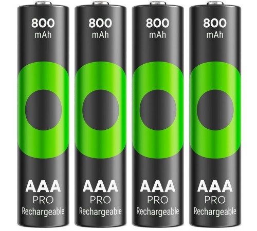 Акумулятори GP Recyko Pro Eco AAA/HR03 NI-MH 800mAh Box 4 шт