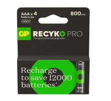 Акумулятори GP Recyko Pro Eco AAA/HR03 NI-MH 800mAh Box 4 шт