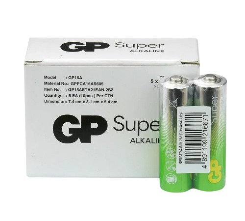 Батарейка GP Super Alkaline AA/LR06 10шт Батарейка GP Super Alkaline AA/LR06 10шт