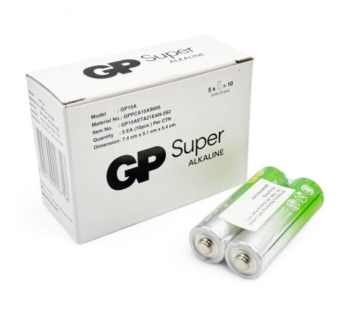 Батарейка GP Super Alkaline AA/LR06 10шт Батарейка GP Super Alkaline AA/LR06 10шт
