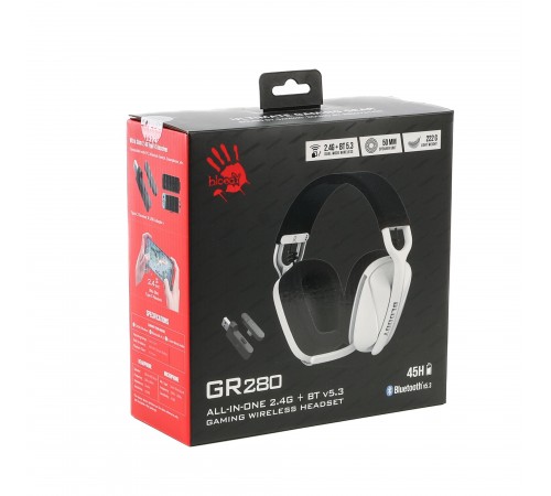 Bluetooth-гарнітура Bloody GR280 Sports White