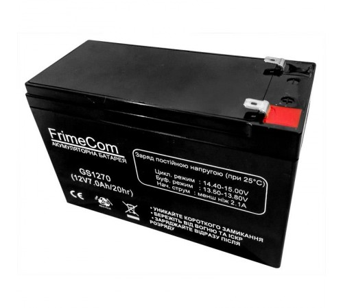 Акумуляторна батарея FrimeCom 12V 7AH (GS1270) AGM