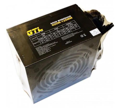 Блок живлення GTL (GTL-400-120) 400W 120mm Блок живлення GTL (GTL-400-120) 400W 120mm