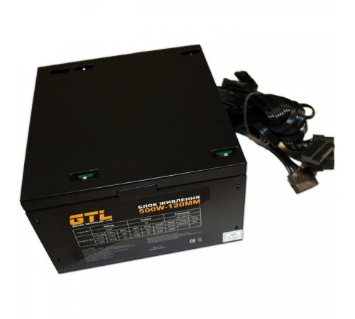 Блок живлення GTL (GTL-500-120) 500W 120mm Блок живлення GTL (GTL-500-120) 500W 120mm