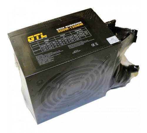 Блок живлення GTL (GTL-500-120) 500W 120mm Блок живлення GTL (GTL-500-120) 500W 120mm