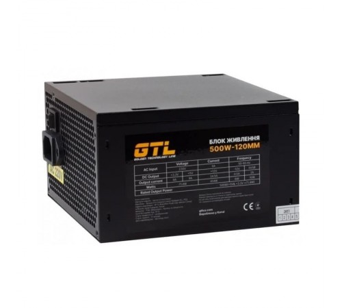 Блок живлення GTL Gaming Star (GTLGS500BK) 500W Блок живлення GTL Gaming Star (GTLGS500BK) 500W