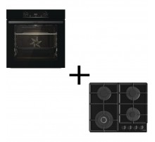 Вбудований комплект Варильна поверхня Gorenje GTW641EB + Духова шафа Gorenje BO6735E05B