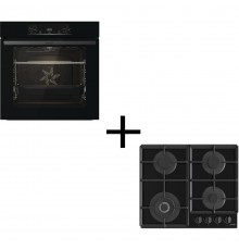 Вбудований комплект Варильна поверхня Gorenje GTW641EB + Духова шафа Gorenje BO6735E05B