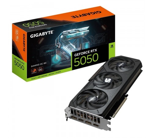 Відеокарта GF RTX 5050 8GB GDDR6 Gaming OC Gigabyte (GV-N5050GAMING OC-8GD) Відеокарта GF RTX 5050 8GB GDDR6 Gaming OC Gigabyte (GV-N5050GAMING OC-8GD)