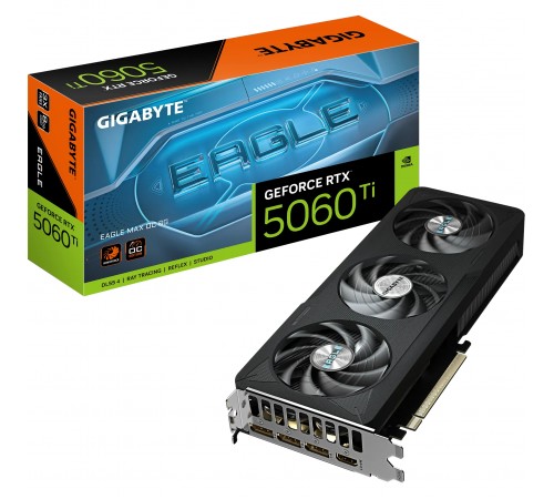 Відеокарта GF RTX 5060 Ti 8GB GDDR7 Eagle Max OC Gigabyte (GV-N506TEAGLEMAX OC-8GD)