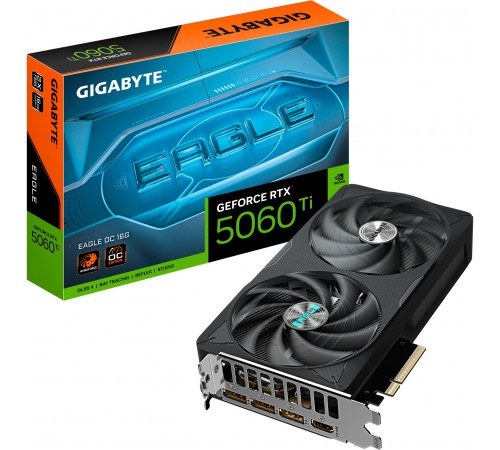 Відеокарта GF RTX 5060 Ti 16GB GDDR7 Eagle OC Gigabyte (GV-N506TEAGLE OC-16GD)