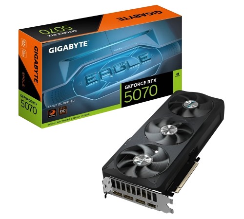 Відеокарта GF RTX 5070 12GB GDDR7 Eagle OC Gigabyte (GV-N5070EAGLE OC-12GD)