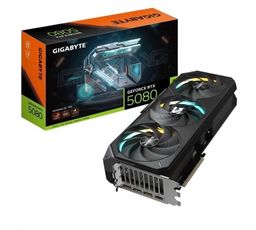 Відеокарта GF RTX 5080 16GB GDDR7 Gaming Gigabyte (GV-N5080GAMING-16GD)